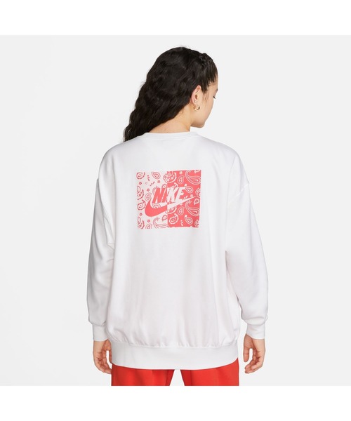 NIKE（ナイキ）の「NIKE W NSW FLC CREW EPPK ナイキ ウィメンズ NSW EPPK フリース L/S クルー（スウェット・レディース・ホワイト/ブラック/ピンク・L/S/M/XL）」の14枚目の写真