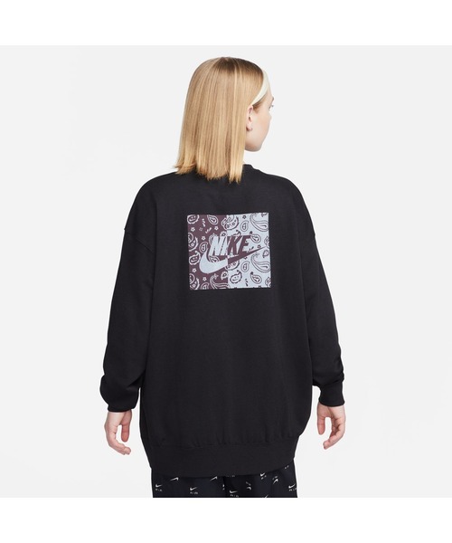 NIKE（ナイキ）の「NIKE W NSW FLC CREW EPPK ナイキ ウィメンズ NSW EPPK フリース L/S クルー（スウェット・レディース・ホワイト/ブラック/ピンク・L/S/M/XL）」の10枚目の写真