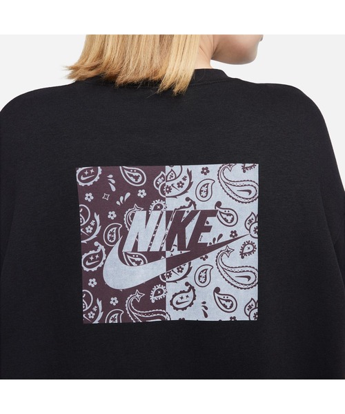 NIKE（ナイキ）の「NIKE W NSW FLC CREW EPPK ナイキ ウィメンズ NSW EPPK フリース L/S クルー（スウェット・レディース・ホワイト/ブラック/ピンク・L/S/M/XL）」の8枚目の写真