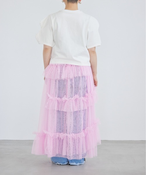 LOWRYS FARM（ローリーズファーム）の「チュールスカート　188777（スカート・キッズ・ブラック/ブルー/グリーン/ピンク・FREE）」の6枚目の写真