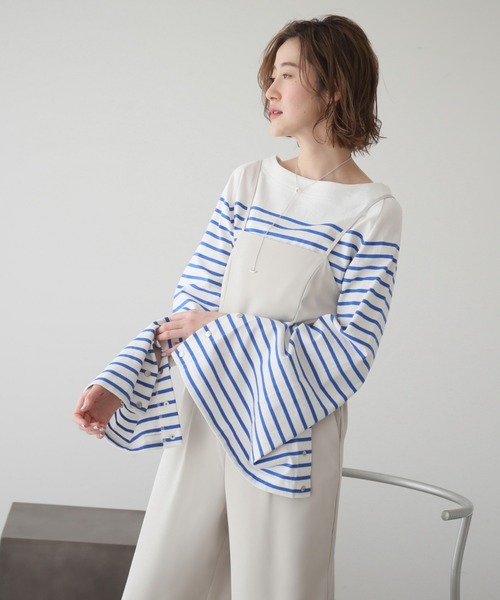 frames RAY CASSIN（フレームスレイカズン）の「WEB限定　バックリボンオールインワン（つなぎ/オールインワン・レディース・ブラック/キナリ・FREE）」の14枚目の写真