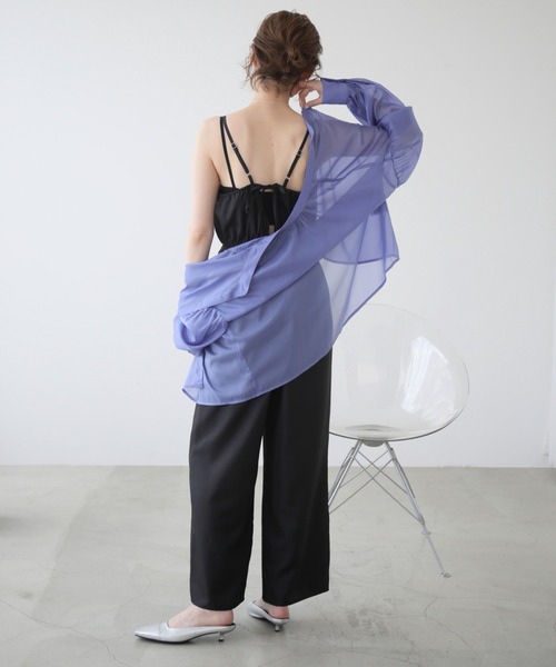 frames RAY CASSIN（フレームスレイカズン）の「WEB限定　バックリボンオールインワン（つなぎ/オールインワン・レディース・ブラック/キナリ・FREE）」の22枚目の写真