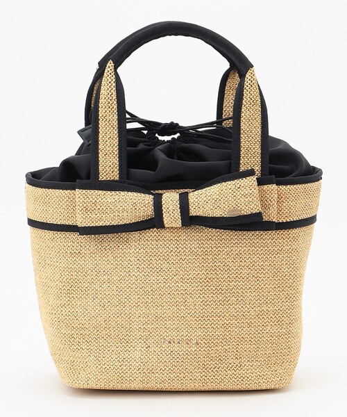 TOCCA(トッカ)の「RIBBON BASKET かごバッグ(かごバッグ・レディース・ブラック系/ベージュ系・F)」の14枚目の写真