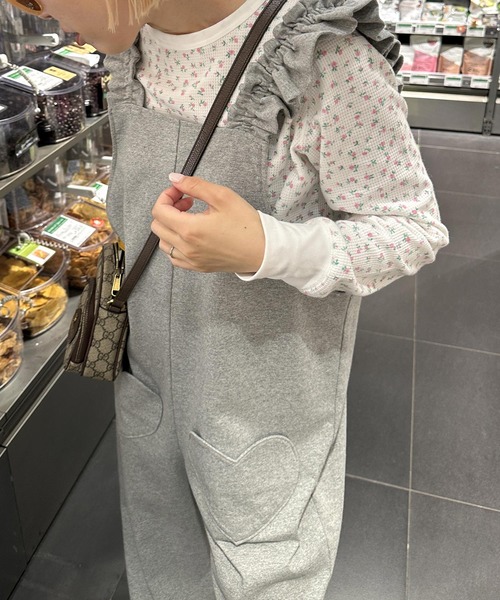 Alley by w closet（アリーバイダブルクローゼット）の「【Alley】プリントワッフルクルーネックロンT（Tシャツ/カットソー・レディース・オフホワイト/ブルー/ピンク/オレンジ/その他1/ホワイト系/ホワイト系1/ミント・FREE）」の16枚目の写真