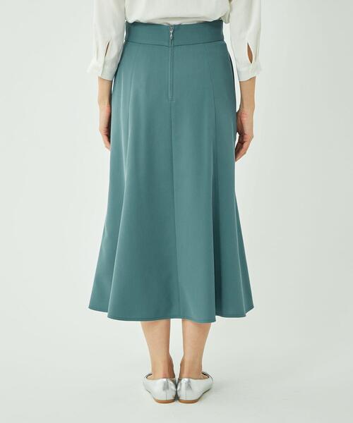 green label relaxing（グリーンレーベルリラクシング）の「クリスプツイル マーメイド フレア スカート ◇No06◇（スカート・レディース・ベージュ/ネイビー/ケリー・36/40/38）」の8枚目の写真