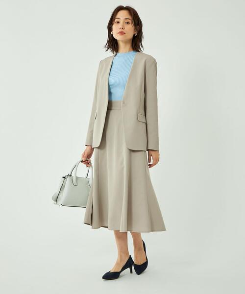 green label relaxing（グリーンレーベルリラクシング）の「クリスプツイル マーメイド フレア スカート ◇No06◇（スカート・レディース・ベージュ/ネイビー/ケリー・36/40/38）」の21枚目の写真