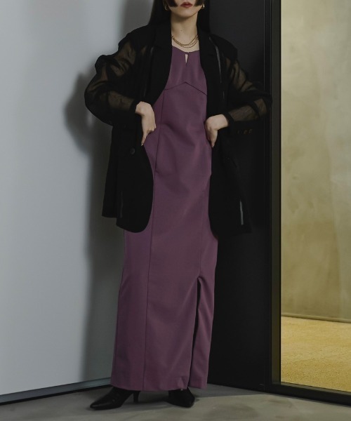 Ezick（エジック）の「Sheer mode ダブルジャケット（テーラードジャケット・レディース・オフホワイト/ブラック/イエロー/ピンク・FREE）」の22枚目の写真