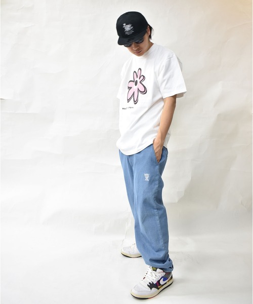 DOUBLE STEAL(ダブルスティール)の「BIGフラワー ヘビーウェイトTシャツ(Tシャツ/カットソー・メンズ・ホワイト/ブラック/ブルー・MEDIUM/XX-LARGE/X-LARGE/LARGE)」の14枚目の写真