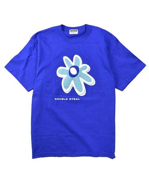DOUBLE STEAL(ダブルスティール)の「BIGフラワー ヘビーウェイトTシャツ(Tシャツ/カットソー・メンズ・ホワイト/ブラック/ブルー・MEDIUM/XX-LARGE/X-LARGE/LARGE)」の18枚目の写真
