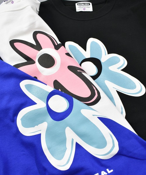 DOUBLE STEAL(ダブルスティール)の「BIGフラワー ヘビーウェイトTシャツ(Tシャツ/カットソー・メンズ・ホワイト/ブラック/ブルー・MEDIUM/XX-LARGE/X-LARGE/LARGE)」の19枚目の写真