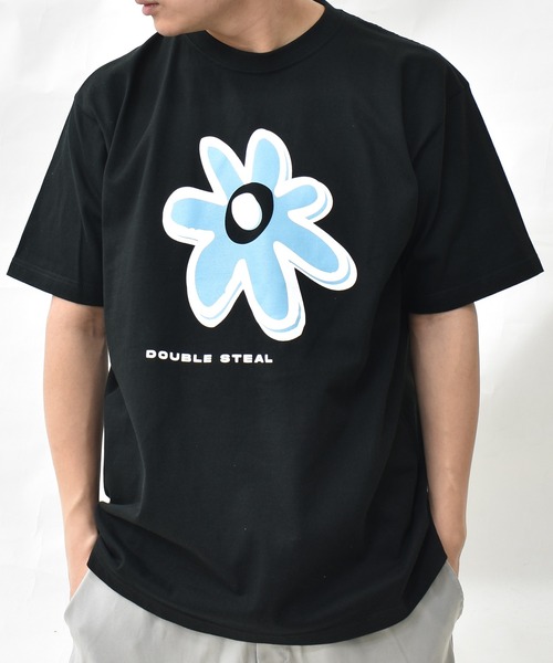 DOUBLE STEAL(ダブルスティール)の「BIGフラワー ヘビーウェイトTシャツ(Tシャツ/カットソー・メンズ・ホワイト/ブラック/ブルー・MEDIUM/XX-LARGE/X-LARGE/LARGE)」の17枚目の写真
