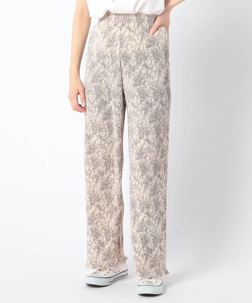 Grand PARK（グランドパーク）の「柄プリーツパンツ（その他パンツ・レディース・ブラック系その他/ホワイト系その他/ベージュ系その他/ネイビー系1・FREE）」の2枚目の写真