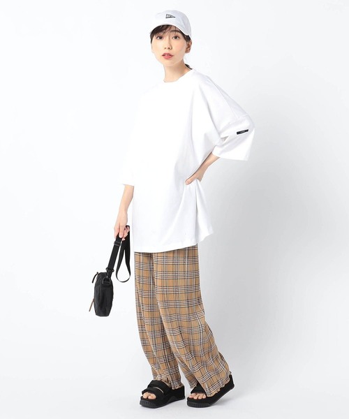 Grand PARK（グランドパーク）の「柄プリーツパンツ（その他パンツ・レディース・ブラック系その他/ホワイト系その他/ベージュ系その他/ネイビー系1・FREE）」の7枚目の写真