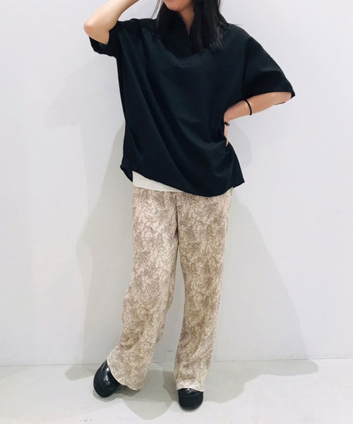 Grand PARK（グランドパーク）の「柄プリーツパンツ（その他パンツ・レディース・ブラック系その他/ホワイト系その他/ベージュ系その他/ネイビー系1・FREE）」の19枚目の写真