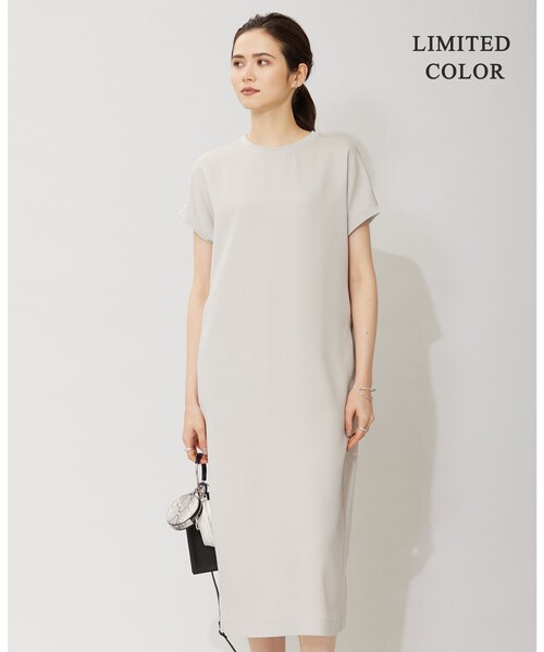 ICB(アイシービー)の「【接触冷感・UVケア・速乾・洗える】FluidBackSatin ワンピース(ワンピース・レディース・カーキ系/スカイブルー系/ネイビー系/ライトイエロー系/ブラック系・2/4/6/0)」の5枚目の写真