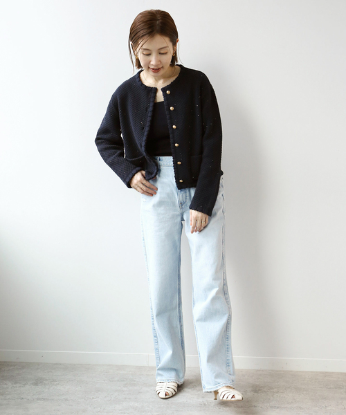 IENA 柄編みコンパクトニットジャケット | イエナ 買取入荷2023 マルイ