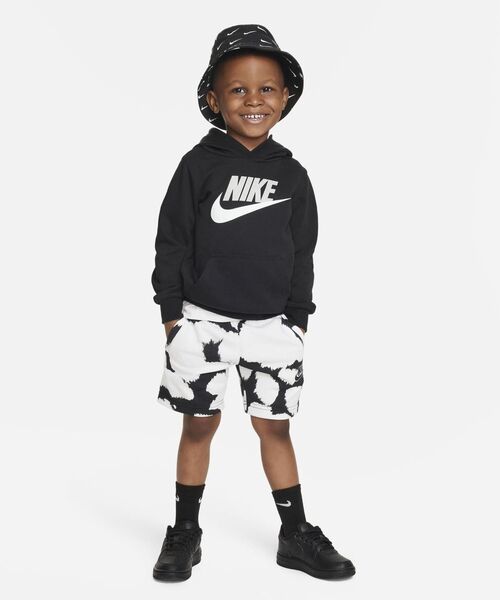 NIKE(ナイキ)の「ナイキ クラブ フレンチ テリー プルオーバー ベビーパーカー / Nike Club French Terry Pullover Toddler Hoodie<90-100cm 展開>(パーカー・キッズ・ブラック/ヘザーグレー・90/95/100)」の10枚目の写真