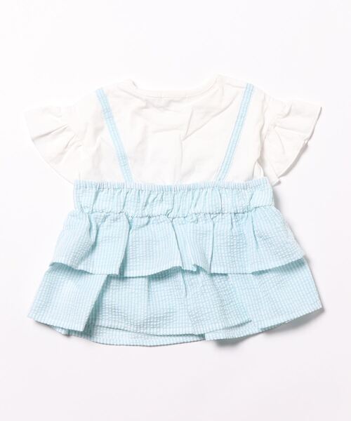 Noeil aime BeBe(ノイユエイムベベ)の「Noeil aime BeBe/ストライプキャミソールドッキングTシャツ (80~130cm)(Tシャツ/カットソー・キッズ・ピンク系その他/ブルー系その他・90/120/100/110/130/80)」の15枚目の写真