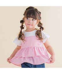 Noeil aime BeBe/ストライプキャミソールドッキングTシャツ (80~130cm)