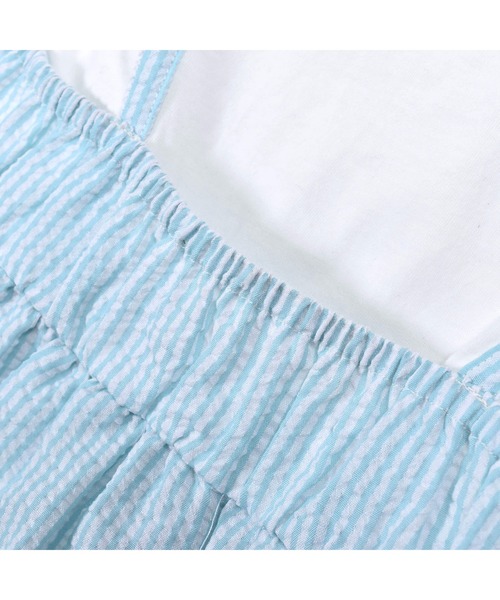 Noeil aime BeBe(ノイユエイムベベ)の「Noeil aime BeBe/ストライプキャミソールドッキングTシャツ (80~130cm)(Tシャツ/カットソー・キッズ・ピンク系その他/ブルー系その他・90/120/100/110/130/80)」の5枚目の写真