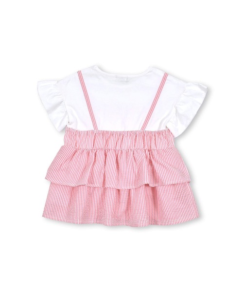 Noeil aime BeBe(ノイユエイムベベ)の「Noeil aime BeBe/ストライプキャミソールドッキングTシャツ (80~130cm)(Tシャツ/カットソー・キッズ・ピンク系その他/ブルー系その他・90/120/100/110/130/80)」の17枚目の写真