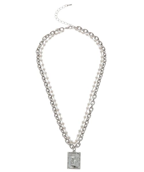 EVRIS（エヴリス）の「DEFORMATION 2連ネックレス（ネックレス・レディース・ゴールド/シルバー・FREE）」の12枚目の写真