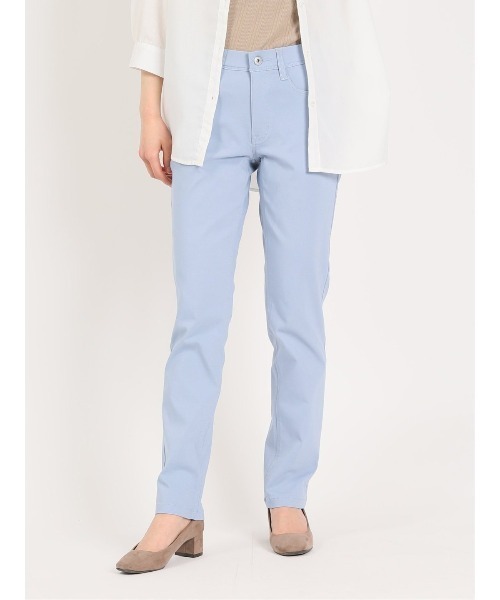 m.f.editorial（エムエフエディトリアル）の「m.f.エディトリアル レディース ストレッチ スキニーパンツ（チノパンツ・レディース・グリーン×ピンク/パープル/ベージュ/ネイビー/ブラック/スカイブルー・S/MEDIUM/LARGE）」の11枚目の写真