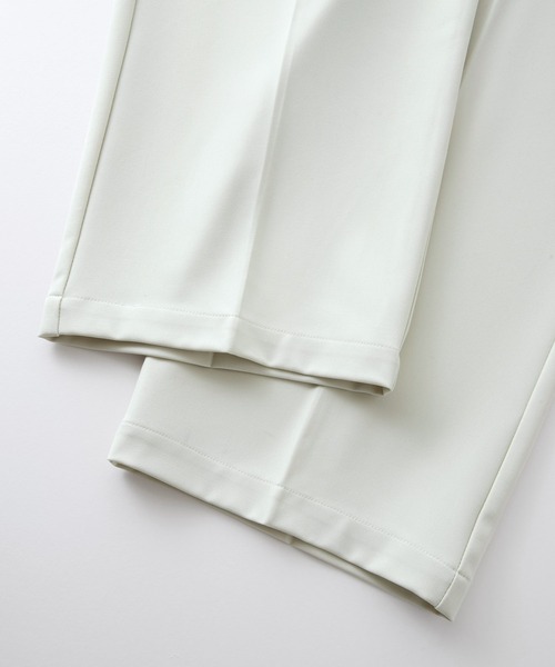 Loose/ルース（ルース）の「ドレープ ワイドストレートスラックス【セットアップ対応】（スラックス・メンズ・グレイッシュブルー/アッシュグレー/ブラック/オフホワイト・S/M/L）」の12枚目の写真