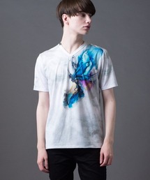 Buffalo Bobs（バッファローボブズ）の「LOPROS(ロプロス)Vネック 花柄 プリント Tシャツ（Tシャツ/カットソー）」
