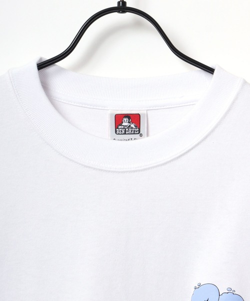 BEN DAVIS(ベンデイビス)の「BEN DAVIS/ベンデイビス SMOKING JEEP TEE/オーバーサイズ ゴリラ ワンポイント ロゴ バックプリント 半袖Tシャツ(Tシャツ/カットソー・メンズ・スモークピンク/セージグリーン/チャコール/ホワイト・M/L/XL)」の17枚目の写真