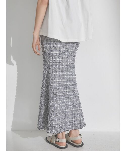 merry jenny(メリージェニー)の「ruffle checkロングスカート(スカート・レディース・ベージュ/ネイビー/レッド・FREE)」の14枚目の写真