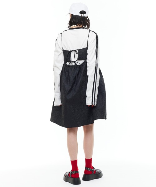 Narcissus（ナルシス）の「【Narcissus】ラインロングTシャツ（Tシャツ/カットソー・レディース・ホワイト/ブラック・FREE）」の12枚目の写真