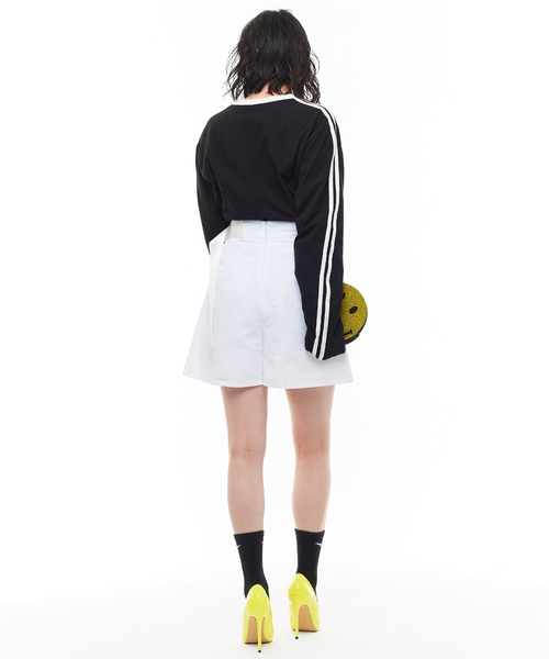 Narcissus（ナルシス）の「【Narcissus】ラインロングTシャツ（Tシャツ/カットソー・レディース・ホワイト/ブラック・FREE）」の19枚目の写真