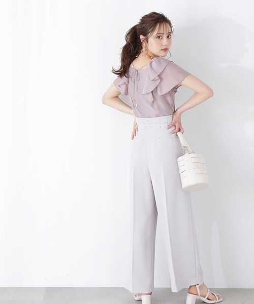 PROPORTION BODY DRESSING(プロポーションボディドレッシング)の「ジョーゼットパンツ / 1213130500(その他パンツ・レディース・ネイビー/グレー/ホワイト系その他・SMALL/MEDIUM)」の17枚目の写真