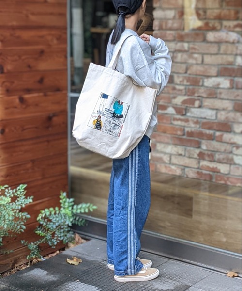 23.65(イーシプサムチョンユクオ)の「23.65/イーシプサムチョンユクオ 23.65×RED CAP GIRL キャンバストート(トートバッグ・メンズ・アイボリー/C/D/B/A・FREE)」の10枚目の写真