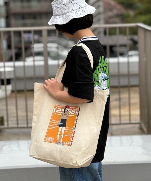 23.65(イーシプサムチョンユクオ)の「23.65/イーシプサムチョンユクオ 23.65×RED CAP GIRL キャンバストート(トートバッグ・メンズ・アイボリー/C/D/B/A・FREE)」の20枚目の写真