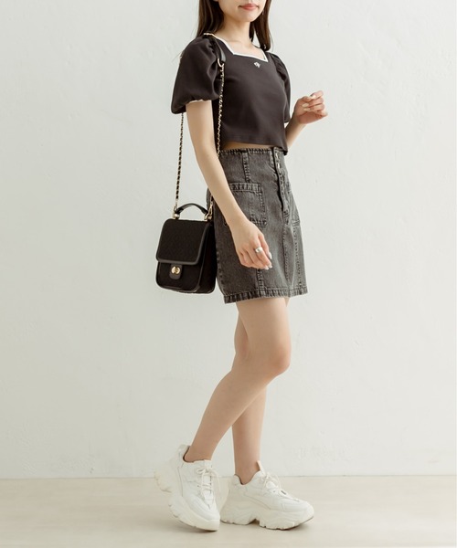 OLIVE des OLIVE(オリーブデオリーブ)の「アソートショルダーバッグ 1031120180(ショルダーバッグ・レディース・ホワイト/ブラック・FREE)」の9枚目の写真