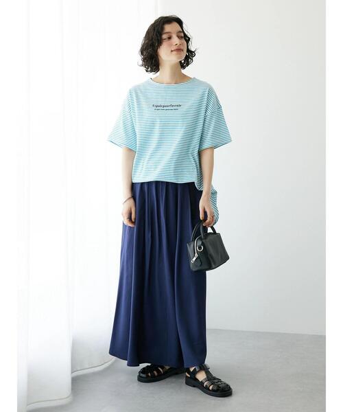 CRAFT STANDARD BOUTIQUE（クラフトスタンダードブティック）の「アジャストベルトスカート（スカート・レディース・ネイビー/オレンジ/グリーン/グレイッシュベージュ・FREE）」の11枚目の写真