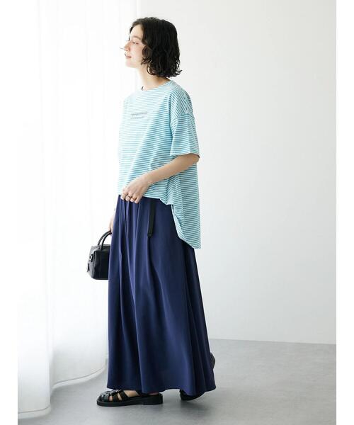 CRAFT STANDARD BOUTIQUE（クラフトスタンダードブティック）の「アジャストベルトスカート（スカート・レディース・ネイビー/オレンジ/グリーン/グレイッシュベージュ・FREE）」の12枚目の写真