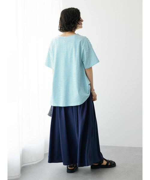 CRAFT STANDARD BOUTIQUE（クラフトスタンダードブティック）の「アジャストベルトスカート（スカート・レディース・ネイビー/オレンジ/グリーン/グレイッシュベージュ・FREE）」の13枚目の写真