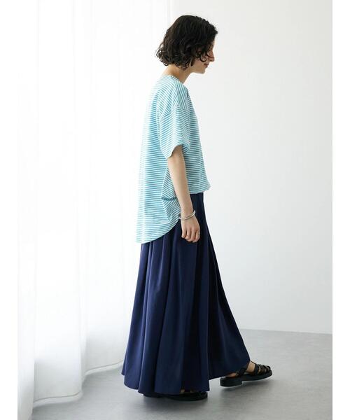 CRAFT STANDARD BOUTIQUE（クラフトスタンダードブティック）の「アジャストベルトスカート（スカート・レディース・ネイビー/オレンジ/グリーン/グレイッシュベージュ・FREE）」の14枚目の写真