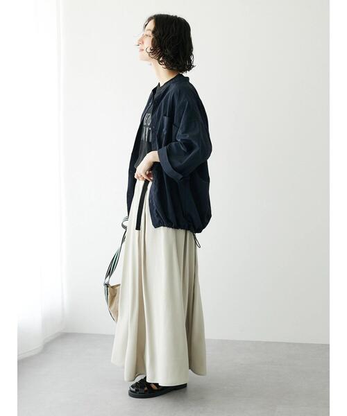 CRAFT STANDARD BOUTIQUE（クラフトスタンダードブティック）の「アジャストベルトスカート（スカート・レディース・ネイビー/オレンジ/グリーン/グレイッシュベージュ・FREE）」の18枚目の写真