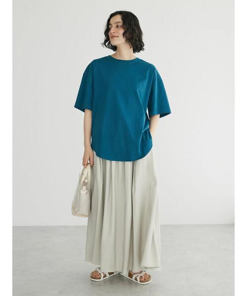 CRAFT STANDARD BOUTIQUE（クラフトスタンダードブティック）の「アジャストベルトスカート（スカート・レディース・ネイビー/オレンジ/グリーン/グレイッシュベージュ・FREE）」の20枚目の写真