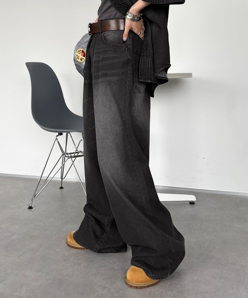 セール】ヴィンテージカラーオーバーダイデニム【SETUP着用可能