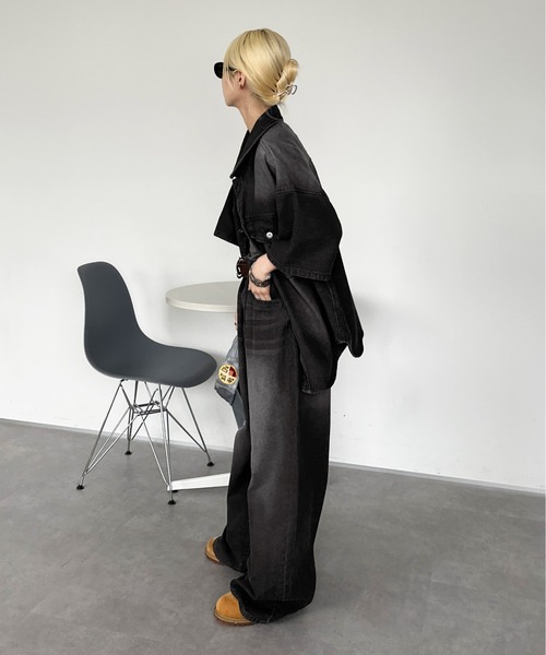 sedacle(セダクル)の「ヴィンテージカラーオーバーダイデニム【SETUP着用可能】(デニムパンツ・レディース・インディゴブルー/ブルー/ブラック/パープル/ブラック系/ダークインディゴブルー/ブラック系その他/ブルー系その他/ブラック系その他2/ブルー系その他2/オフホワイト/ライトブルー/ブラック系1/ブラウン・MEDIUM/LARGE/SMALL)」の17枚目の写真