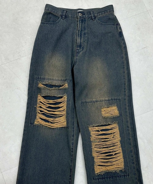 ヴィンテージカラーオーバーダイデニム【SETUP着用可能】（デニムパンツ）｜sedacle（セダクル）