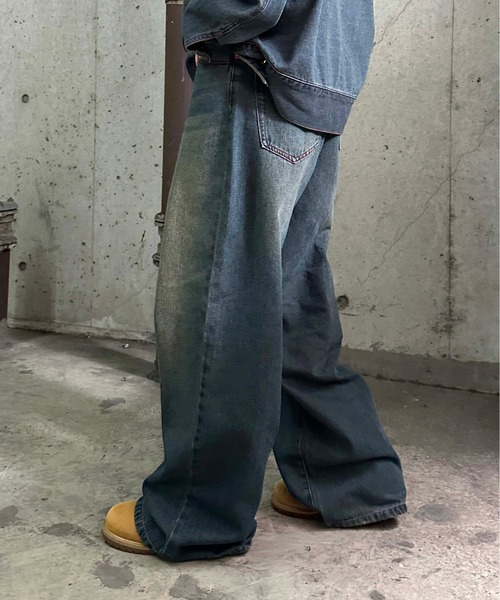 ヴィンテージカラーオーバーダイデニム【SETUP着用可能】（デニムパンツ）｜sedacle（セダクル）