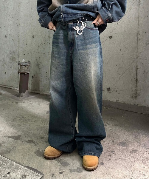 ヴィンテージカラーオーバーダイデニム【SETUP着用可能】（デニムパンツ）｜sedacle（セダクル）