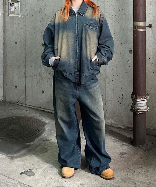 ヴィンテージカラーオーバーダイデニム【SETUP着用可能】（デニムパンツ）｜sedacle（セダクル）