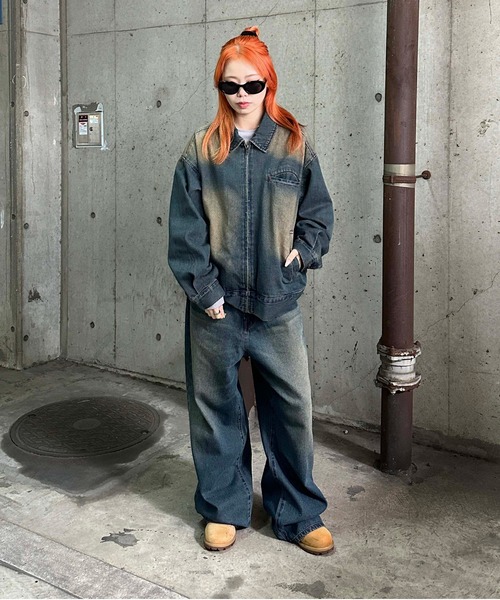 ヴィンテージカラーオーバーダイデニム【SETUP着用可能】（デニムパンツ）｜sedacle（セダクル）